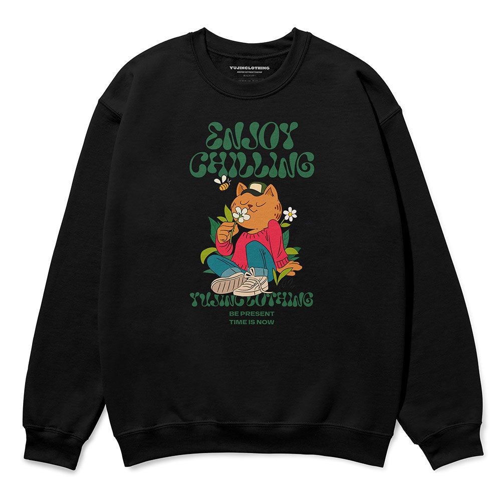 Enjoy Chilling Cat Sweatshirt