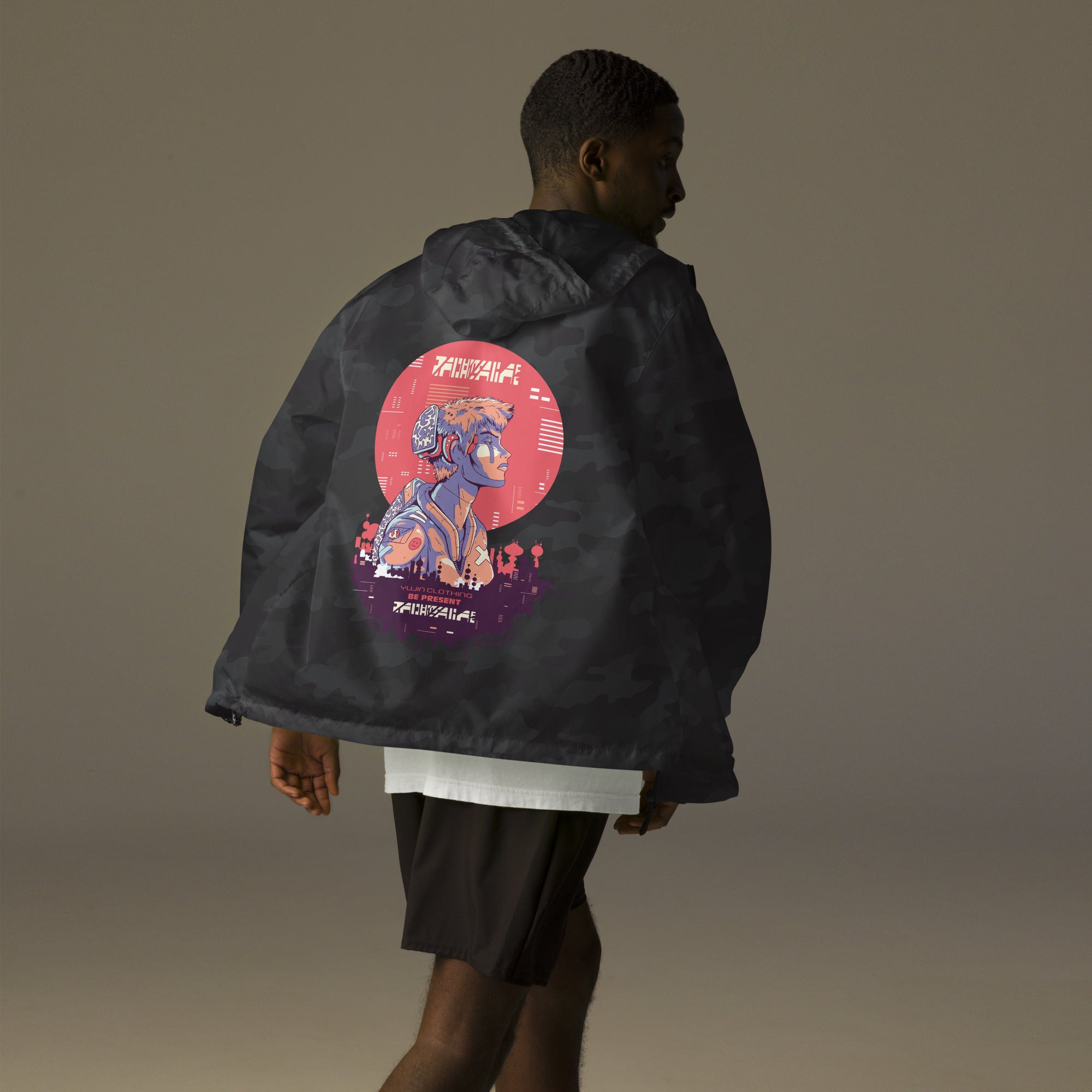 Be Present Windbreaker